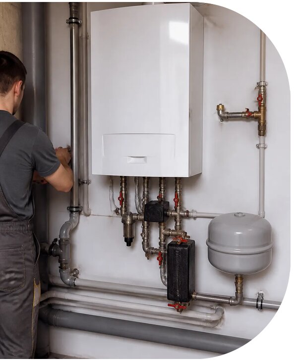 Монтаж одноконтурного котла отопления в Дальнереченске с гарантией