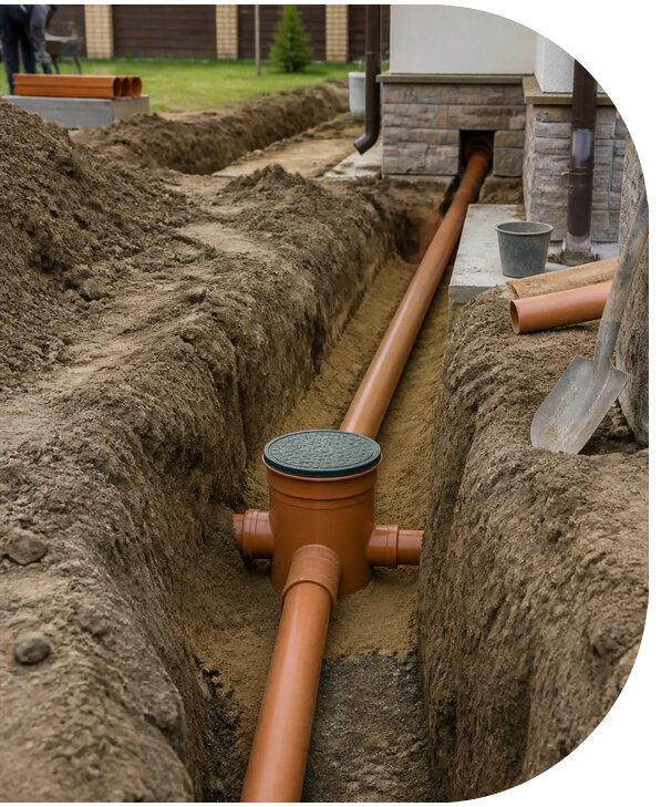 Канализация частного дома под ключ с монтажом в Дальнереченске